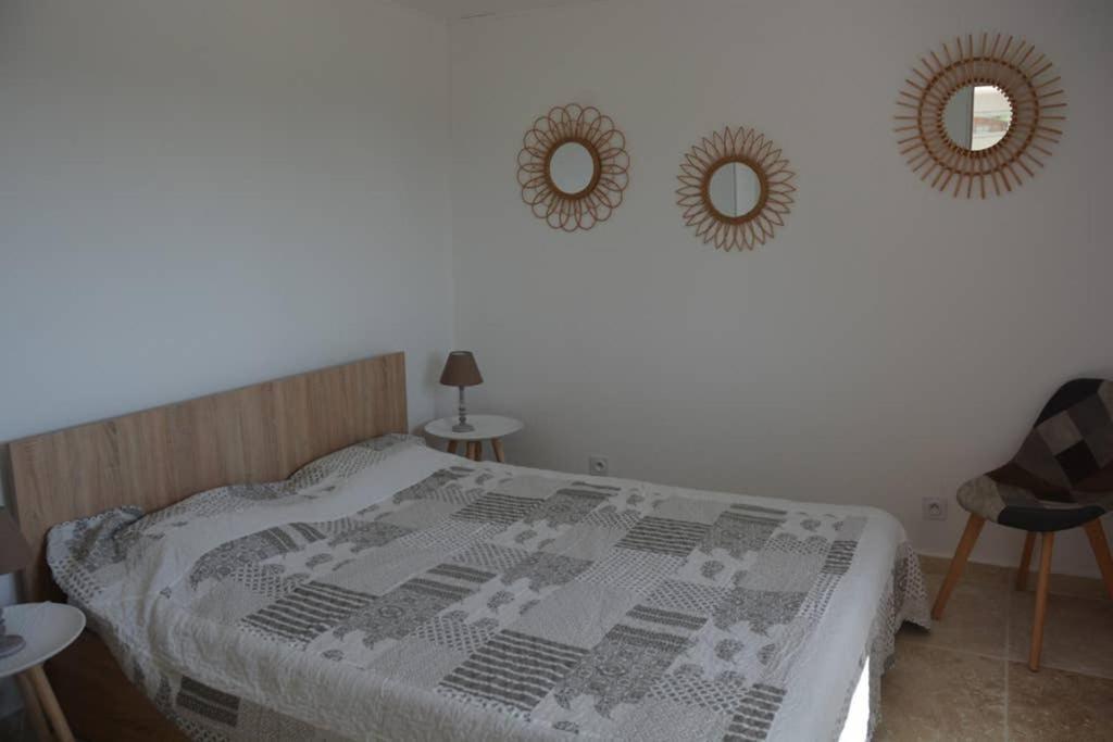 La Venturonne Appartement Neuf Rez De Jardin 45 M2 Vue Mer Et Vignes 10 Mn Des Plages 르보쎄 외부 사진